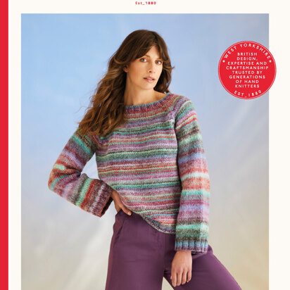 Whirlpool Sweater In Sirdar Jewelspun With Wool Chunky - 10702P - Downloadable PDF