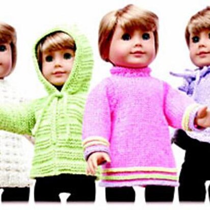 18" Doll Sweaters, Collection One