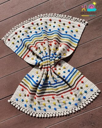 Reverse Spots & Stripes Blanket