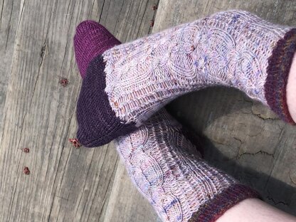 Twisted Lace Socks