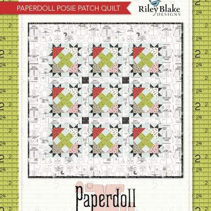 Riley Blake Paperdoll Posie Patch Quilt - Downloadable PDF