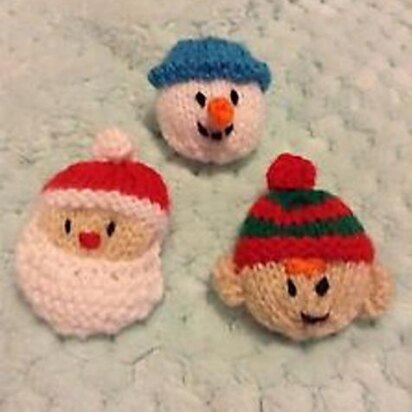 Santa, Smowman, Elf Badges / Brooches