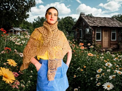 Vintage Pineapple Shawl