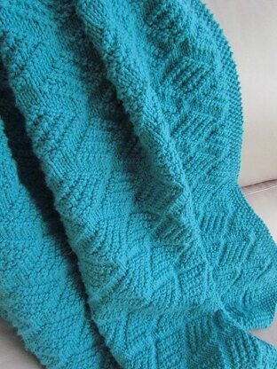 Amulet Reversible Blanket Knitting pattern by Knitting Buzz Designs ...