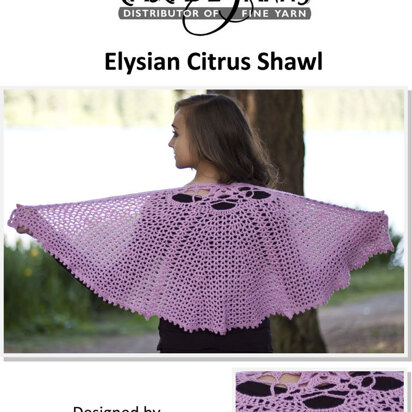 Citrus Shawl in Cascade Elysian - W537