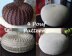 4 Knitted & Crochet Pouf Floor cushion Patterns