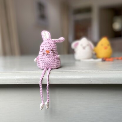 Amigurumi Crochet Animals: Easter chick, lamb and bunny