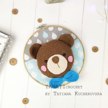 CROCHET PATTERN “Wall hanging Bear”