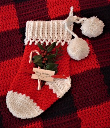 Holiday Home Christmas Stocking