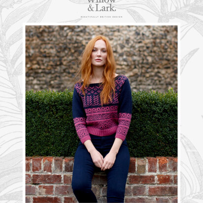 Elizabeth Top - Knitting Pattern For Women in Willow & Lark Ramble