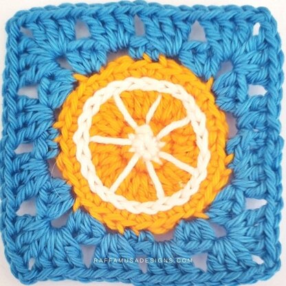 Citrus Fruits Granny Square