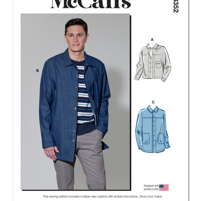 McCall's Men's Jacket M8352 - Sewing Pattern