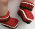 Christmas Twist Baby Booties