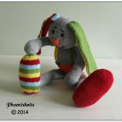 Scraps the floppy bunny - knitting pattern