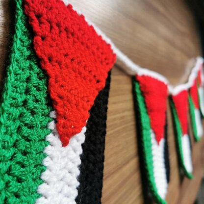 Palestine flag garland