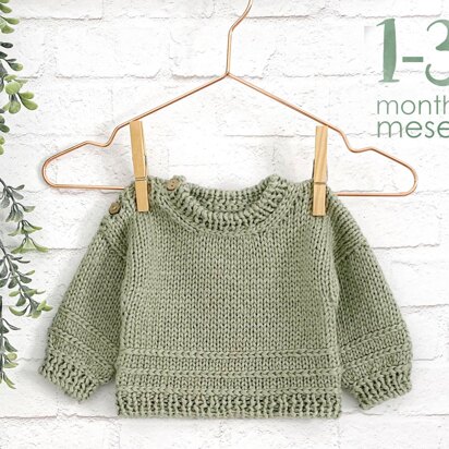 1-3 months - PURE knitted sweater
