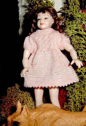 1:12th scale smocked dress