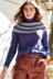 Women's Jumper Chiaroscuro in Universal Yarn Deluxe Worsted Tweed - Downloadable PDF