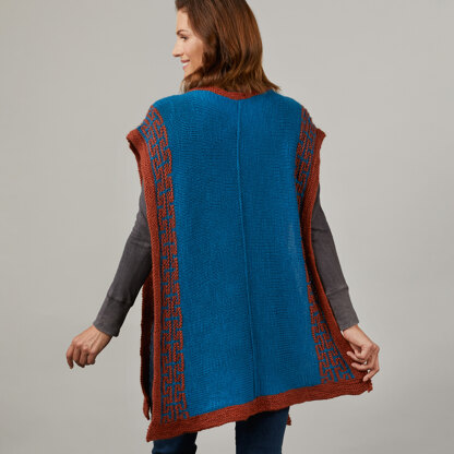 #1361 Lady Alice - Poncho Knitting Pattern for Women in Valley Yarns Hardwick