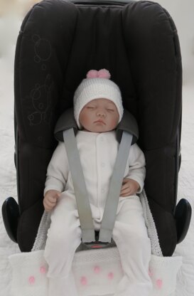 Ophelia Baby Car Seat Blanket & Hat