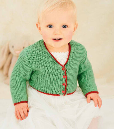 Children’s V Neck and Round Neck Cardigans in Rico Baby Classic DK - 093