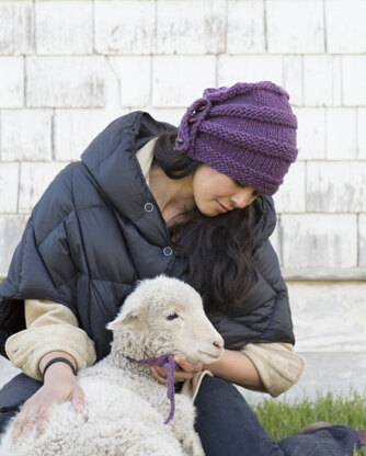 Charlotte Rose Hat in Imperial Yarn Native Twist - PC25 - Downloadable PDF