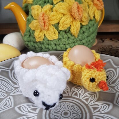 Chick and Lamb Creme Egg Baskets