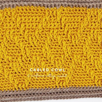 Cabled Cowl