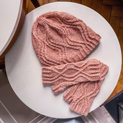 Rambling Rose Hat and Mitts