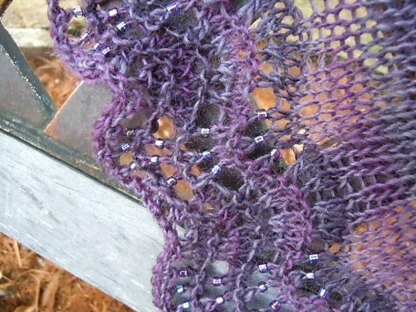Intrigued with Beads Shawl