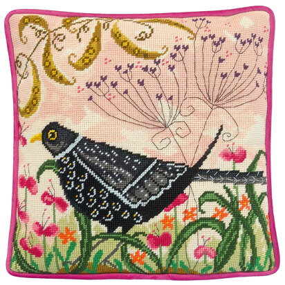 Bothy Threads Blackbird Tapestry Kit - 14 x 14in