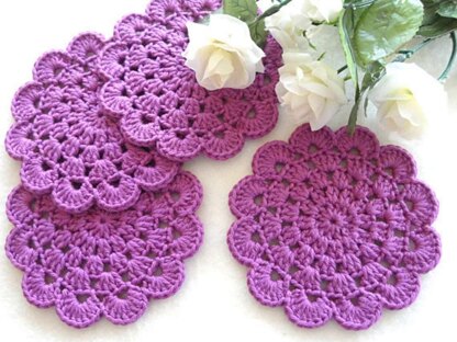 Crochet Pattern Round Placemat Crochet Coaster