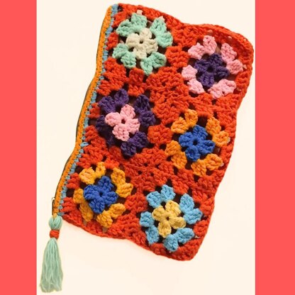 Orange Clutch with Granny squares