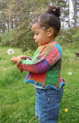 Patches child Strickjacke