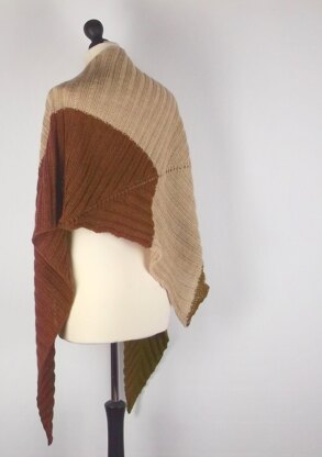 2x2 ribbed shawl