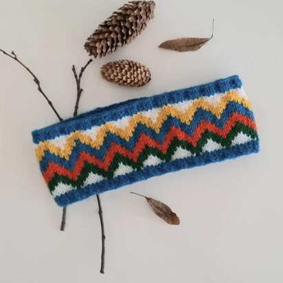 Ski Sensation Headband - knitting pattern
