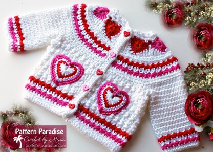 Hearts of Love Sweater PDF 12-093