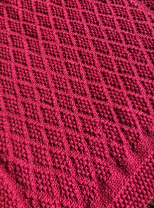 Diamonds are a Girls Best Friend baby blanket pattern