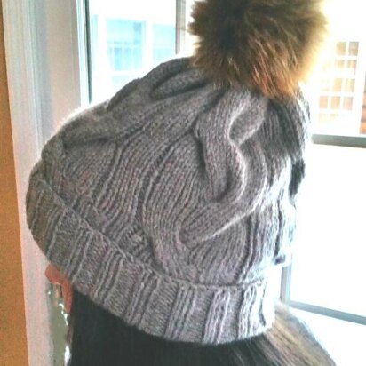 Cable Cashmere Hat - knitting pattern