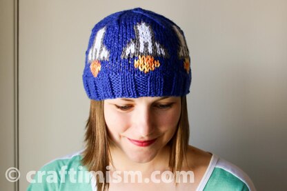 Space Shuttle Knit Hat