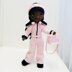 Snowboard doll pattern, amigurumi doll with clothes
