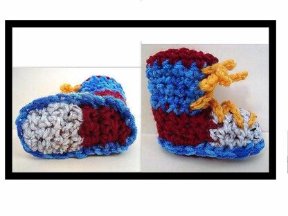 619 COLORFUL BOOTIES, Newborn to 1 year