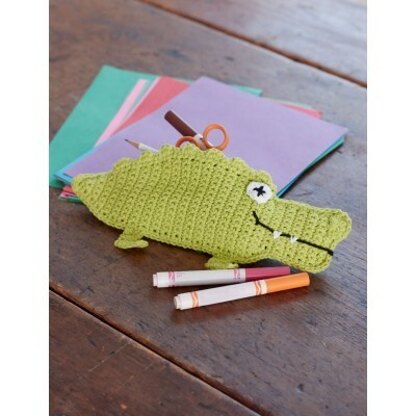 Alligator Pencil Case in Lily Sugar 'n Cream Solids