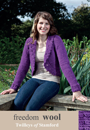 Shawl Collared Bolero in Twilleys Freedom Wool - 9160