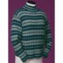 Vermont Fiber Designs 114 Striped Reverse Rib Mock Turtleneck PDF