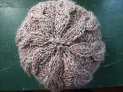 Easy Baby Cabled Hats