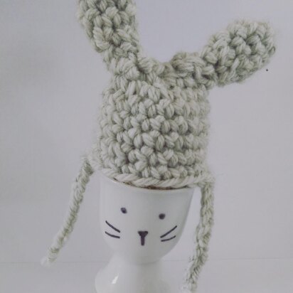 Bunny hat egg cover