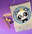 Adorable Panda Wall Hanging Crochet Pattern with 3D Details