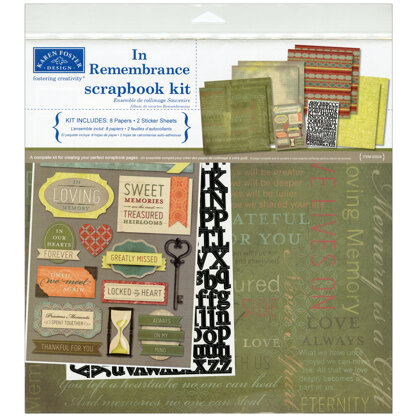Karen Foster Scrapbook Page Kit 12"X12" - In Remembrance