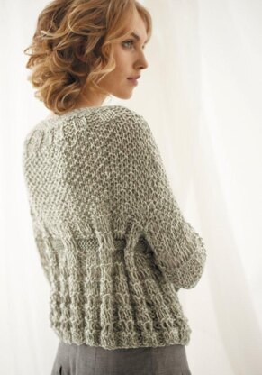 Twisted drop stitch cardigan